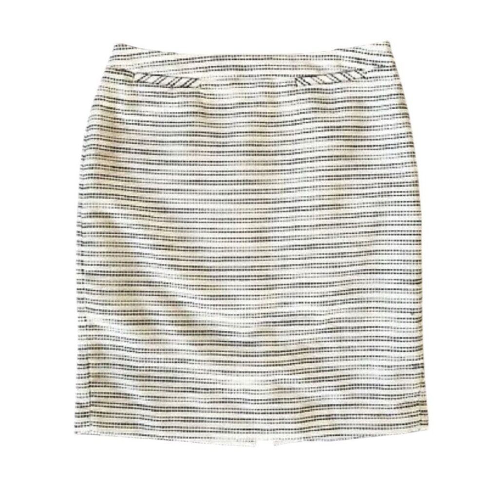 Womens Halogen City Streets Striped Tweed Mini Skirt - Sz 14